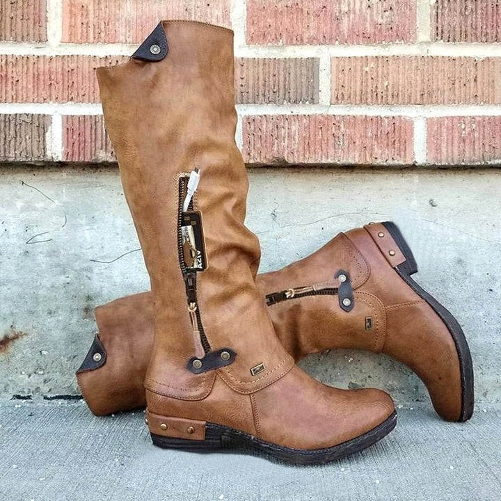 Comfortable High Boots with Storage Compartment