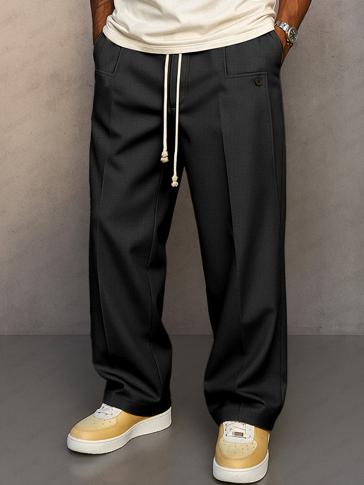 Comfortable Urban Style Drawstring Pants