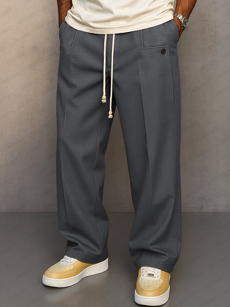 Comfortable Urban Style Drawstring Pants