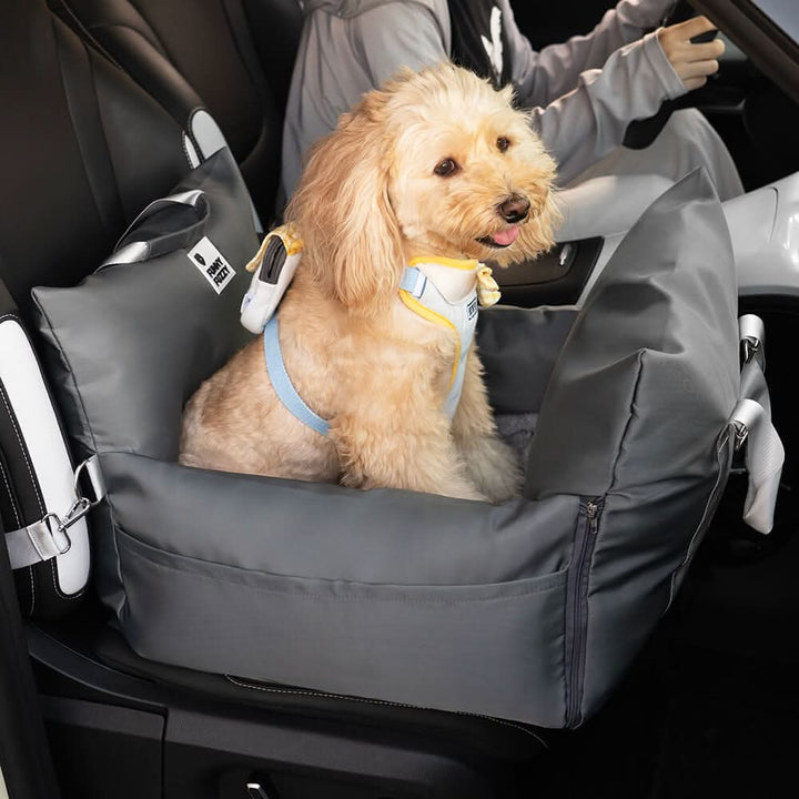 COMFYRIDE DOG SEAT – Dog seat bed with safety belt &amp; non-slip bottom