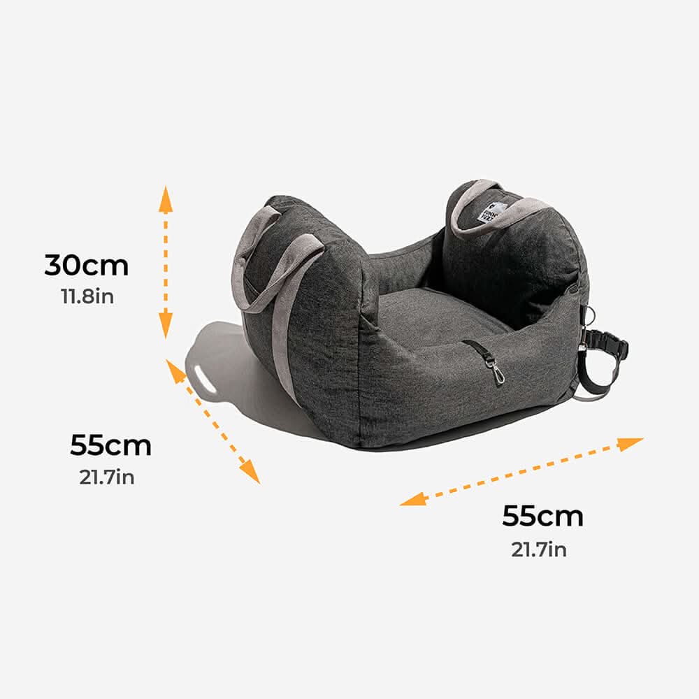 COMFYRIDE DOG SEAT – Dog seat bed with safety belt &amp; non-slip bottom