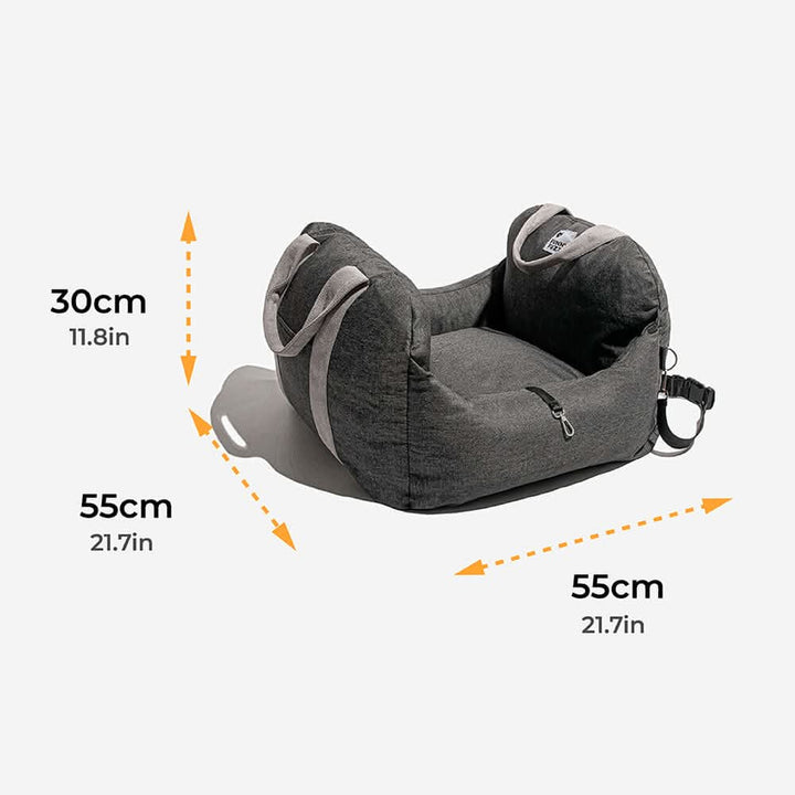 COMFYRIDE DOG SEAT – Dog seat bed with safety belt &amp; non-slip bottom