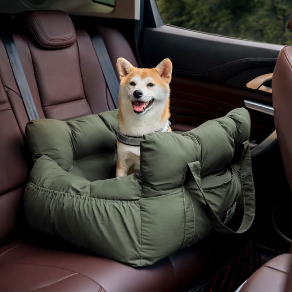 COMFYRIDE DOG SEAT – Dog seat bed with safety belt &amp; non-slip bottom