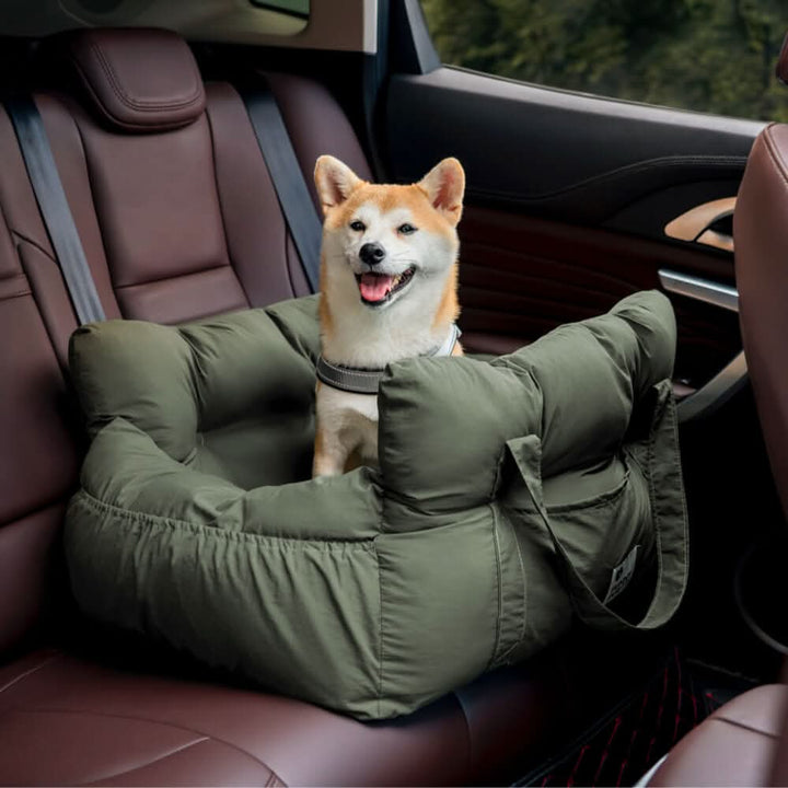 COMFYRIDE DOG SEAT – Dog seat bed with safety belt &amp; non-slip bottom