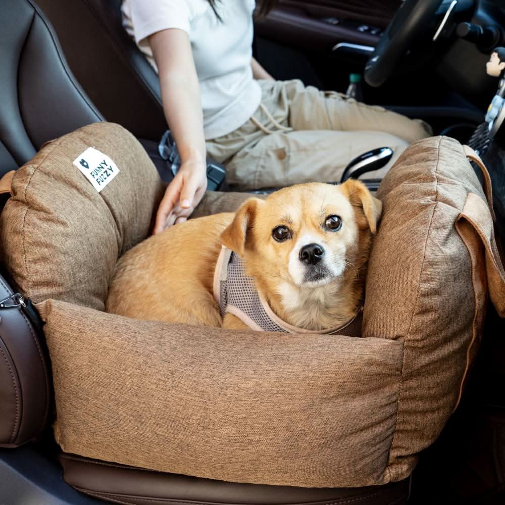 COMFYRIDE DOG SEAT – Dog seat bed with safety belt &amp; non-slip bottom
