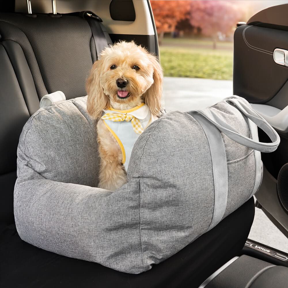 COMFYRIDE DOG SEAT – Dog seat bed with safety belt &amp; non-slip bottom