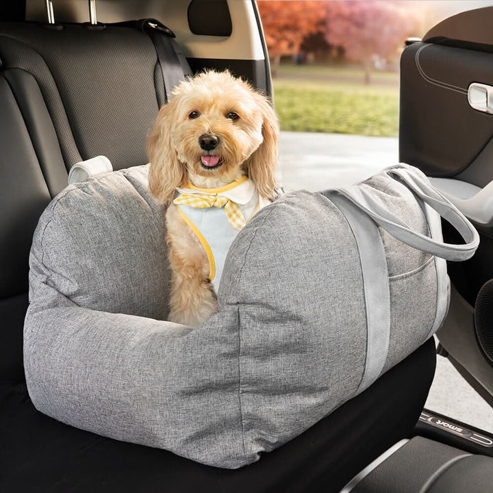 COMFYRIDE DOG SEAT – Dog seat bed with safety belt &amp; non-slip bottom