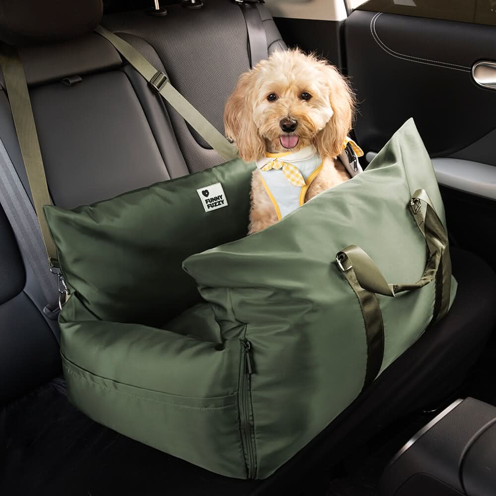 COMFYRIDE DOG SEAT – Dog seat bed with safety belt &amp; non-slip bottom