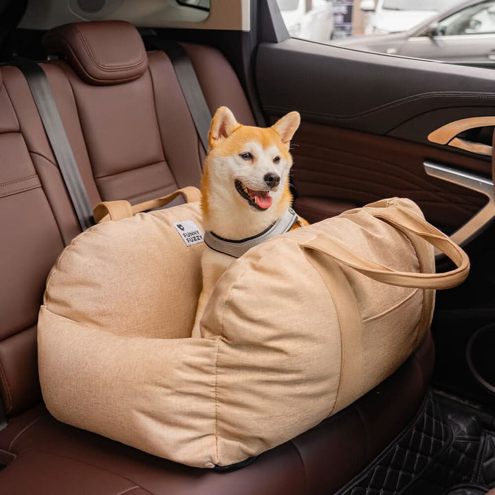 COMFYRIDE DOG SEAT – Dog seat bed with safety belt &amp; non-slip bottom