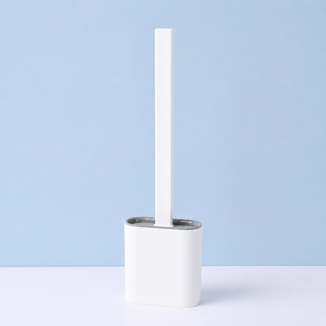 Compact Bathroom Toilet Brush and Holder