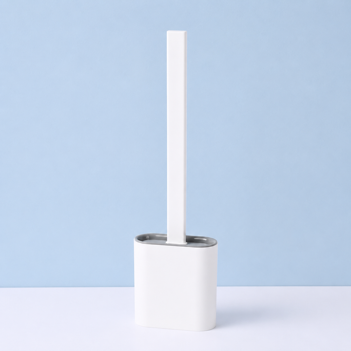 Compact Bathroom Toilet Brush and Holder