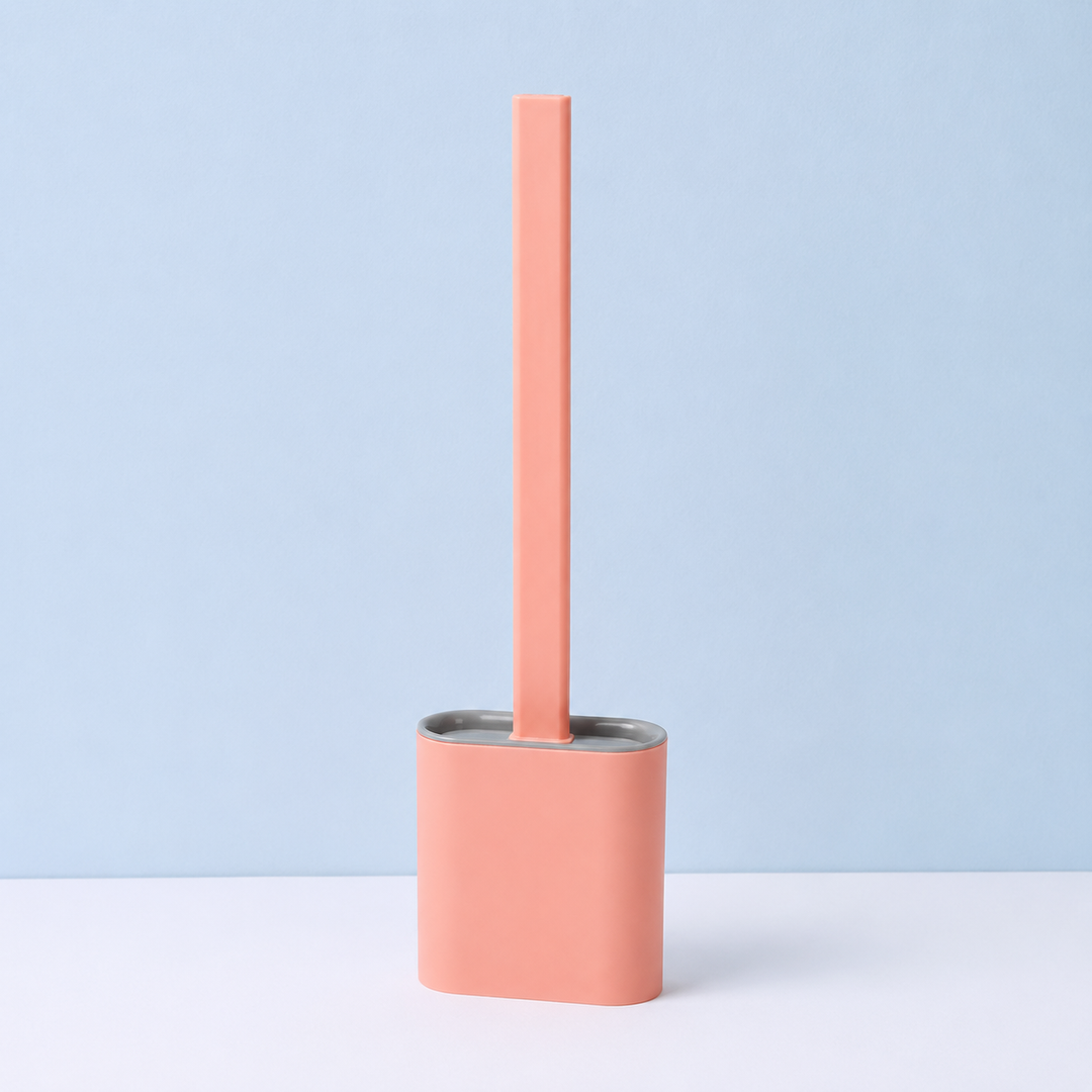 Compact Bathroom Toilet Brush and Holder
