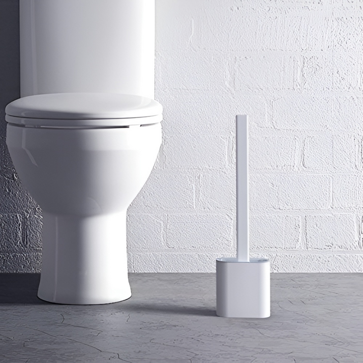 Compact Bathroom Toilet Brush and Holder
