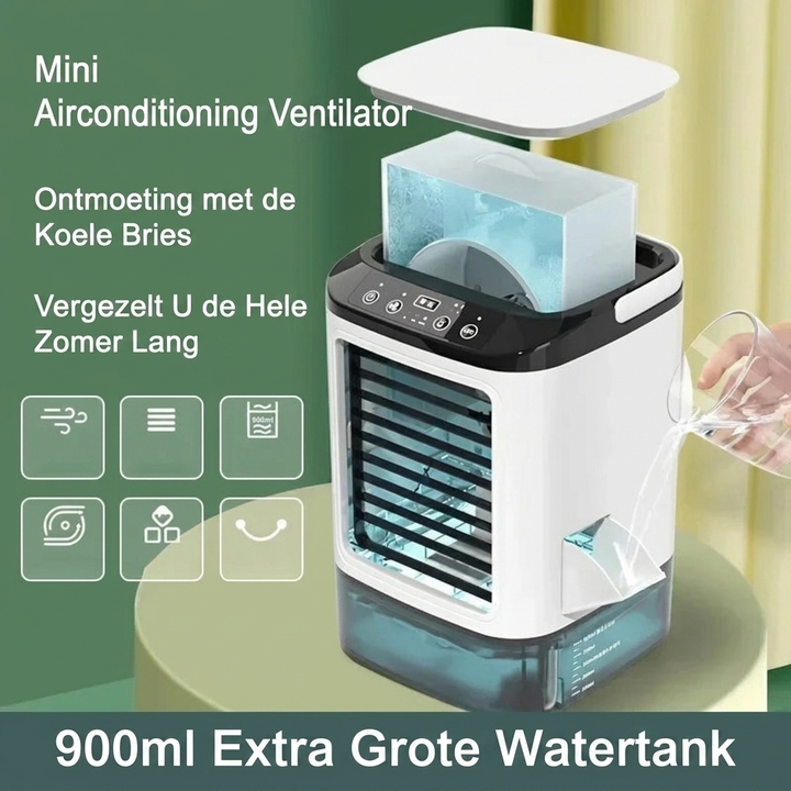 Compact Cooling Fan with Humidifier