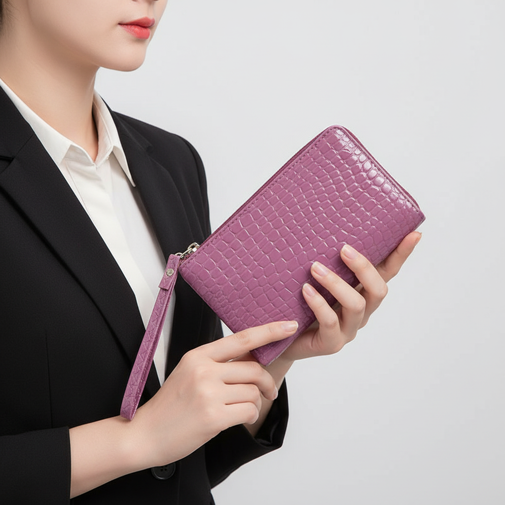 Compact Crossbody Bag - Croc Pouch