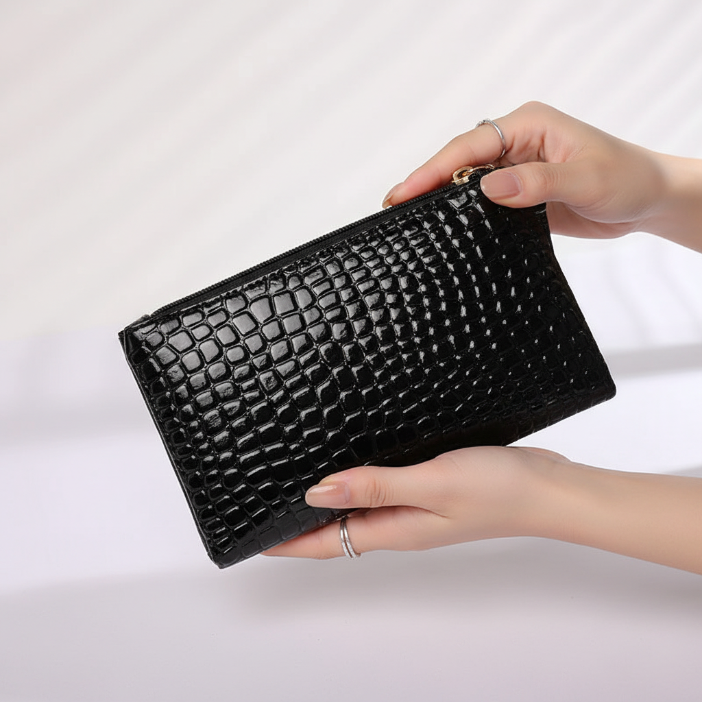 Compact Crossbody Bag - Croc Pouch