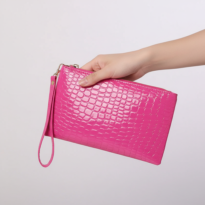 Compact Crossbody Bag - Croc Pouch