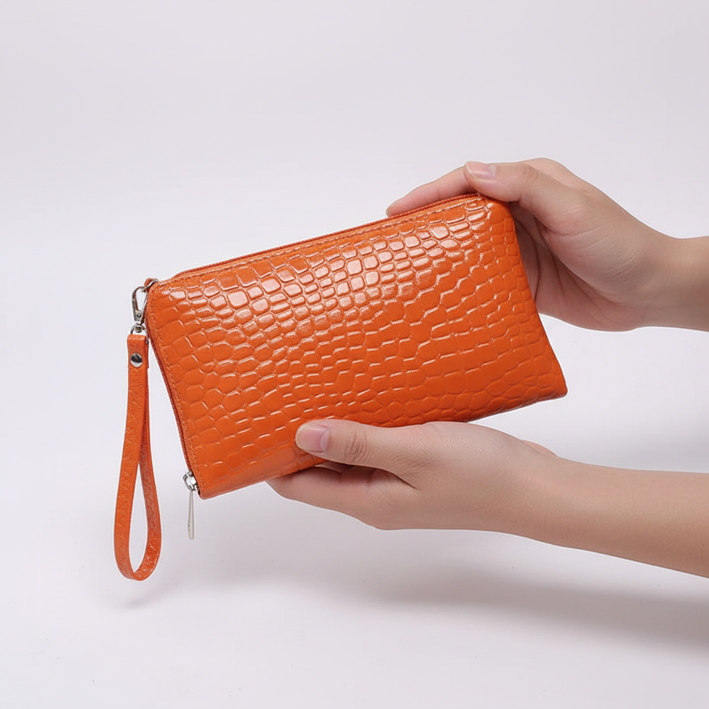 Compact Crossbody Bag - Croc Pouch