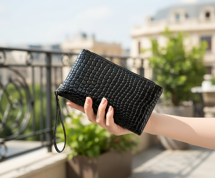 Compact Crossbody Bag - Croc Pouch