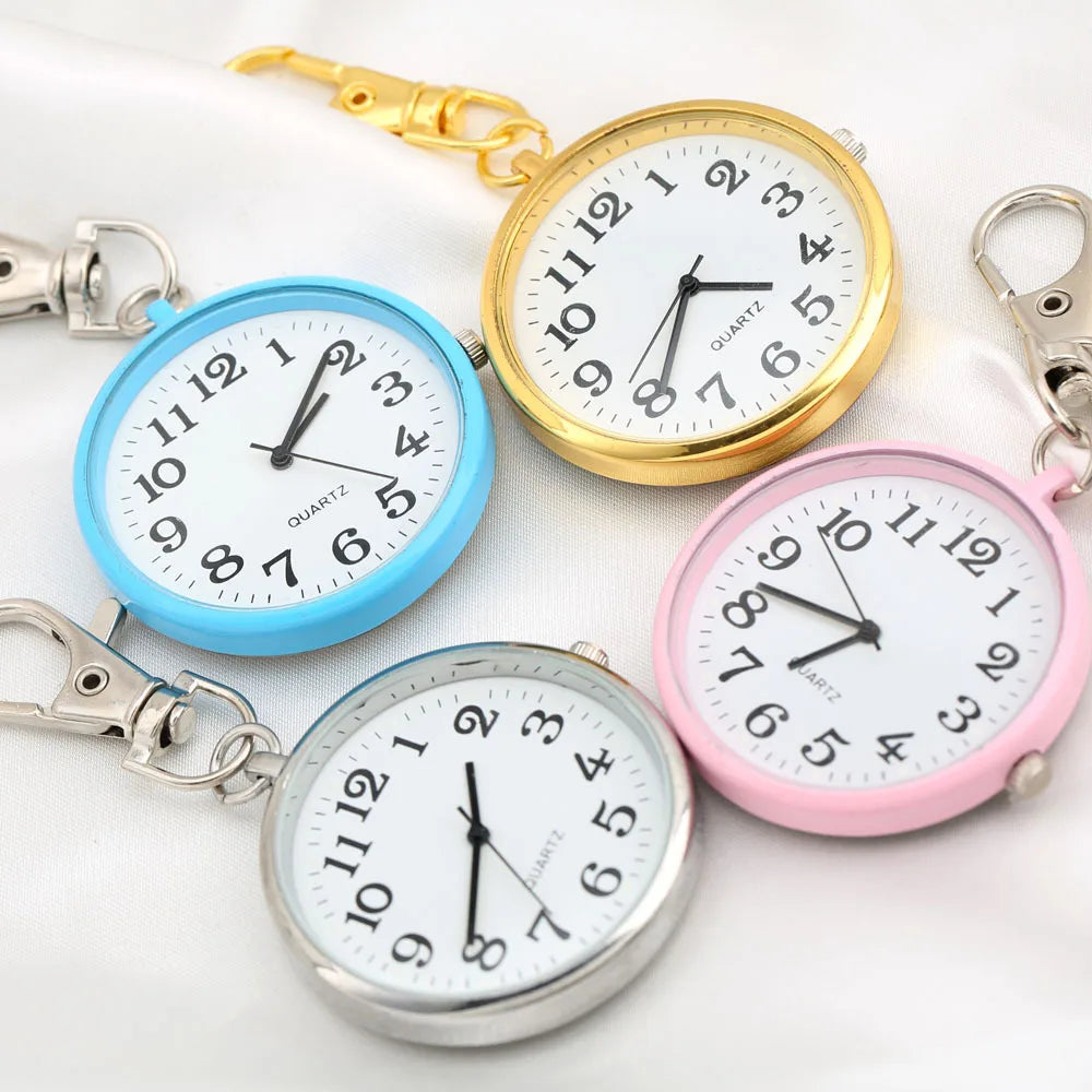 Compact Keyring Pocket Watch