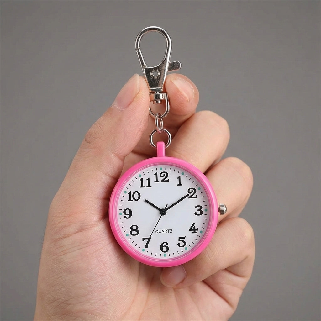 Compact Keyring Pocket Watch