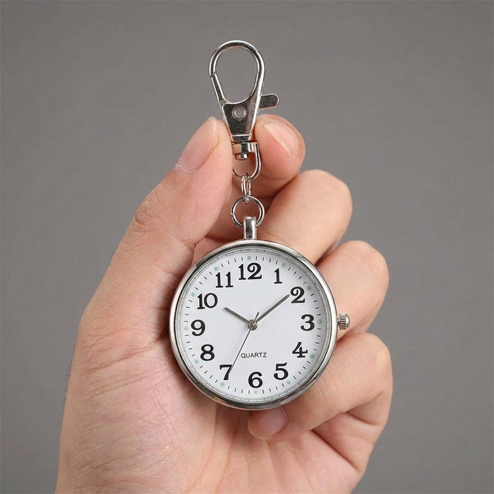 Compact Keyring Pocket Watch