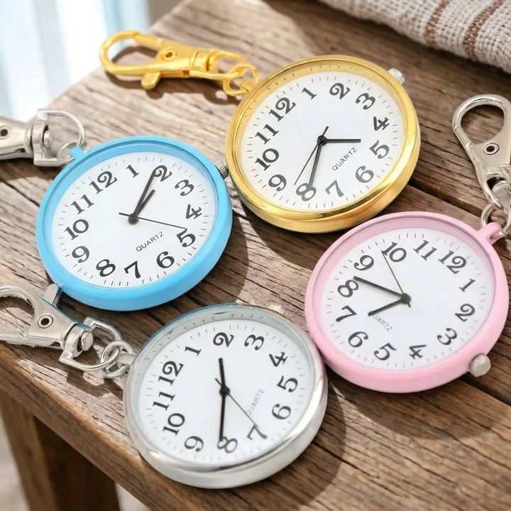 Compact Keyring Pocket Watch