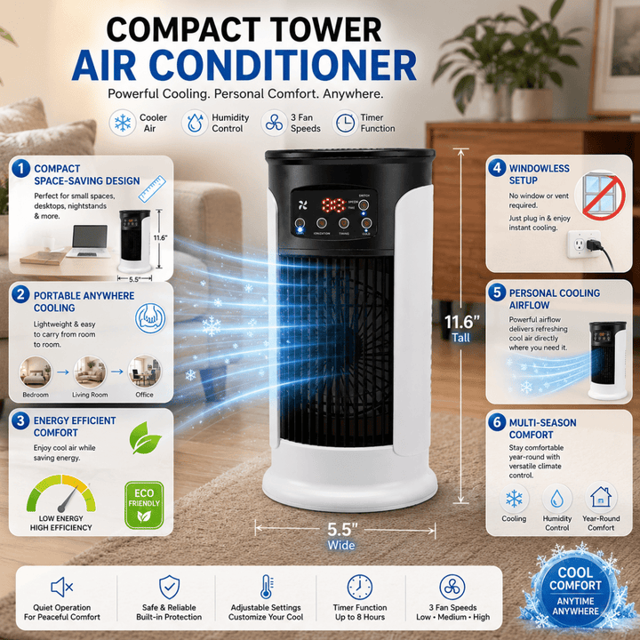 Compact Mobile Air Coolers for Efficient Cooling in Apartments &amp; Offices