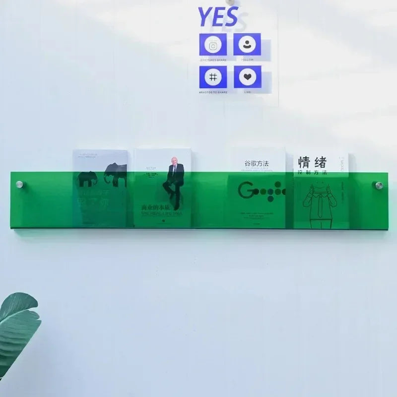 Compact Wall Display Shelves for Books and Records