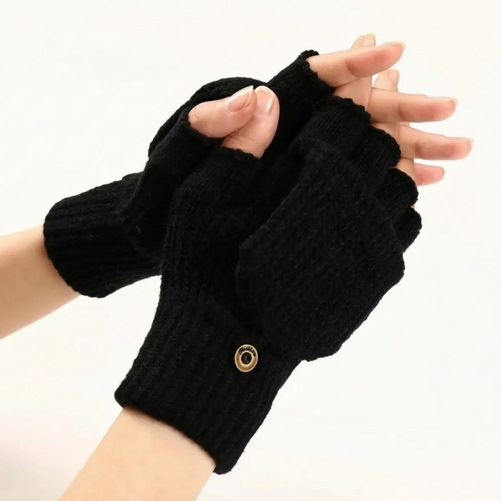 Convertible Knitted Winter Mittens
