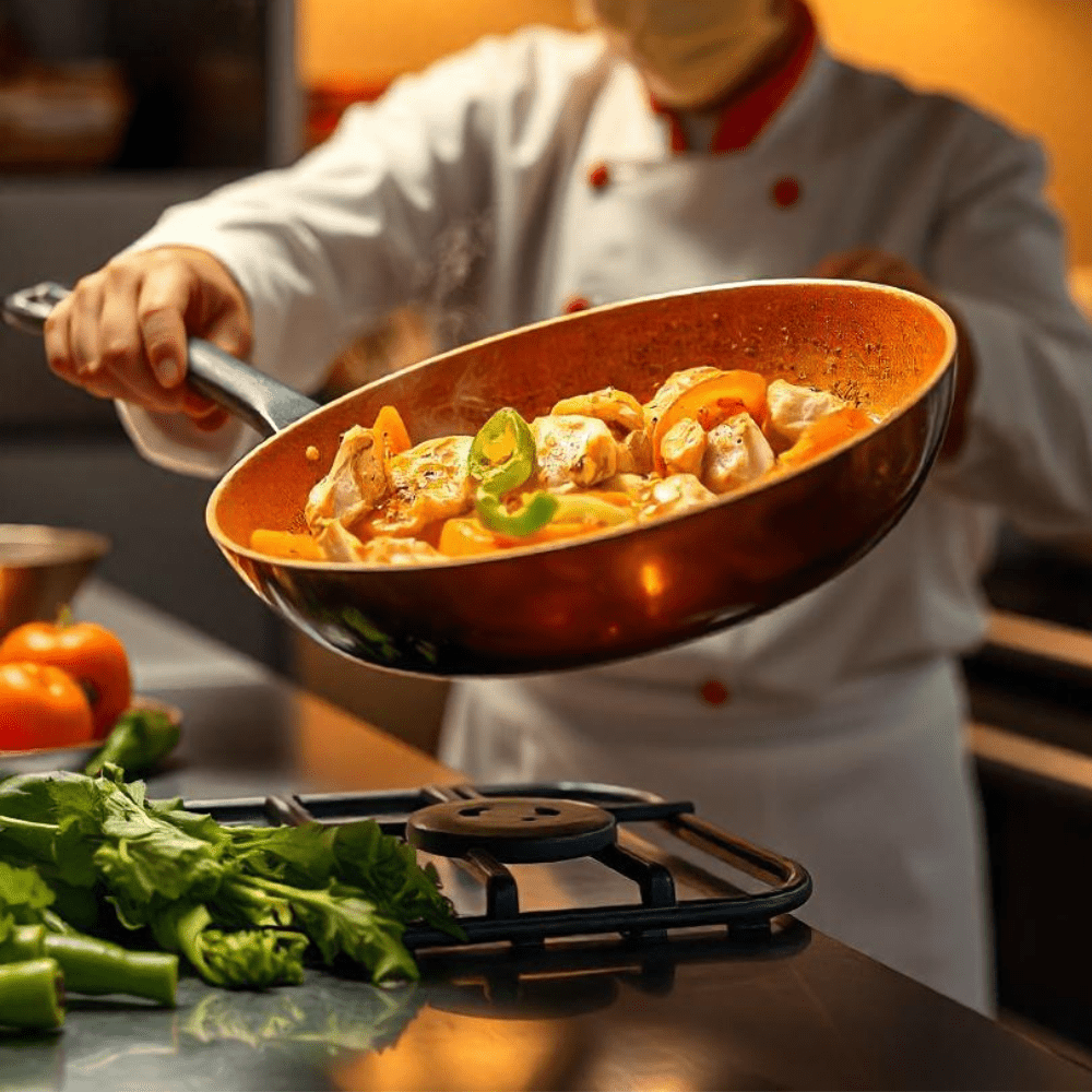 COPPER PAN - Professional copper pan with non-stick coating &amp; perfect heat distribution