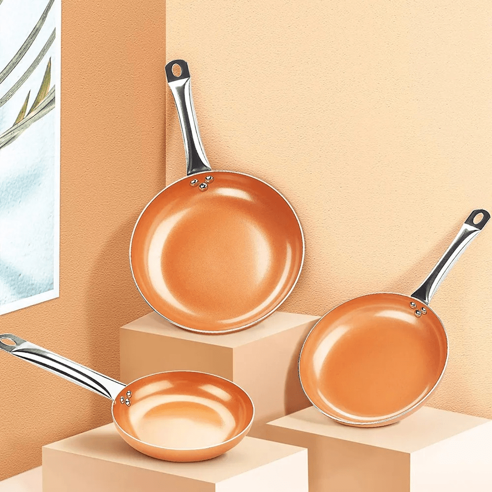 COPPER PAN - Professional copper pan with non-stick coating &amp; perfect heat distribution