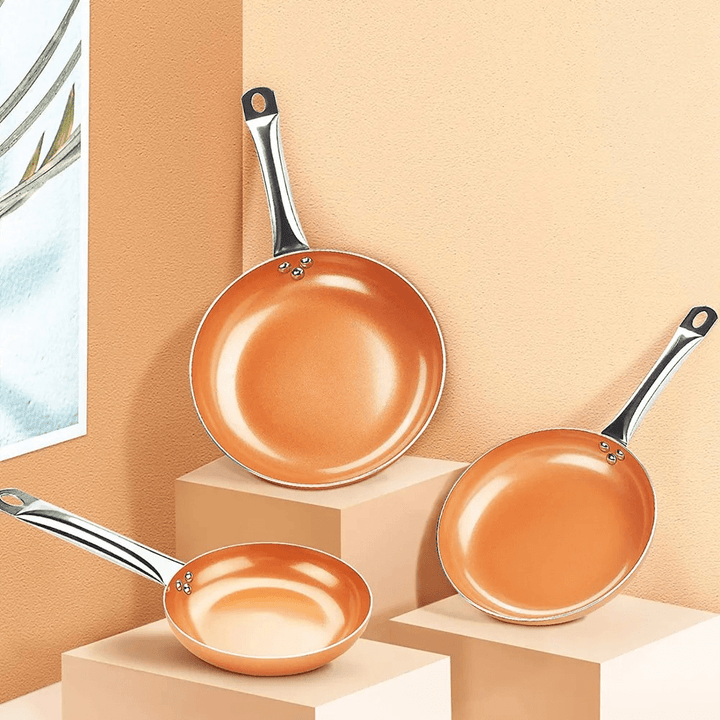 COPPER PAN - Professional copper pan with non-stick coating &amp; perfect heat distribution