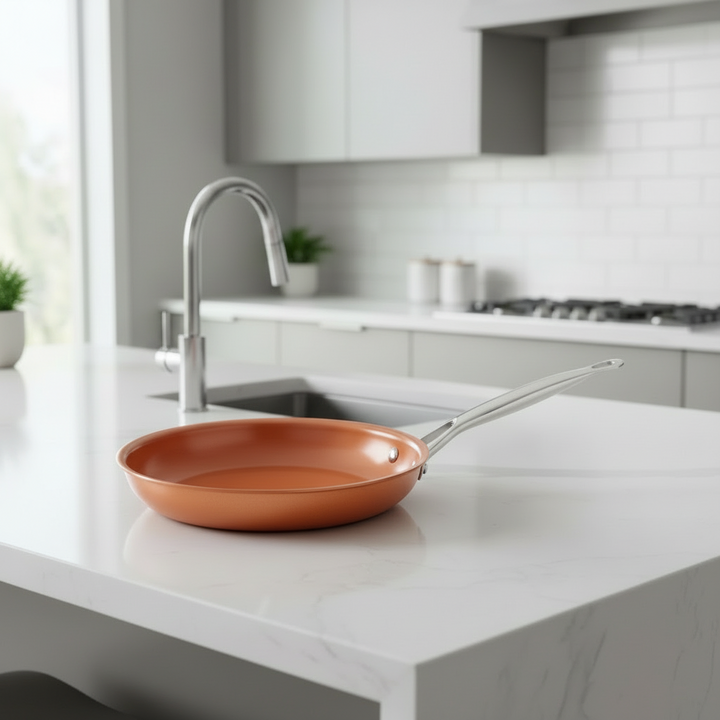 COPPER PAN - Professional copper pan with non-stick coating &amp; perfect heat distribution