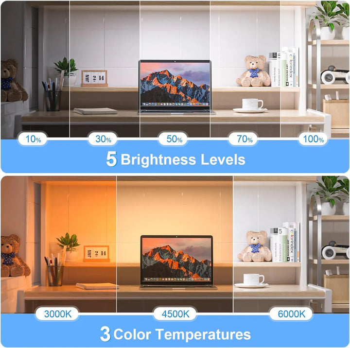 Cordless Home LED Lamp with Adjustable Brightness and 3 Color Modes