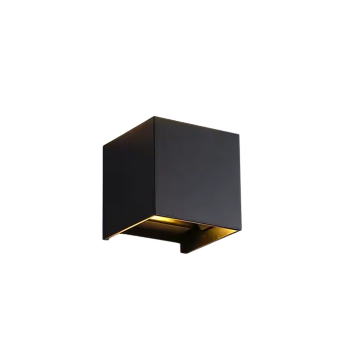 Cordless Square Sensor Wall Light in Aluminium