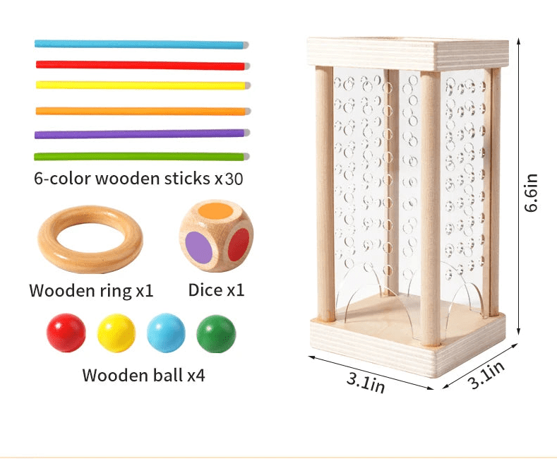COUNTISTIX – Montessori Counting Rods Set for Cognitive Growth &amp; Coordination