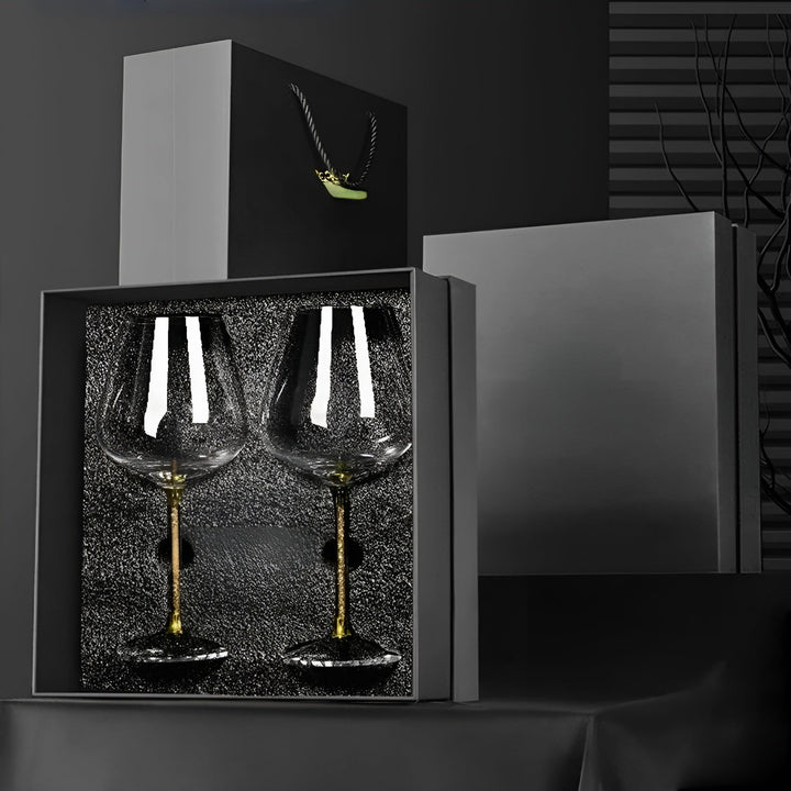 Crystal Glass in 2-Pack – Elegant Wine Glasses | Tall &amp; Luxurious for Parties &amp; Events