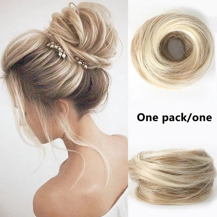 Curly Bun Synthetic Hair Piece for Instant Volume