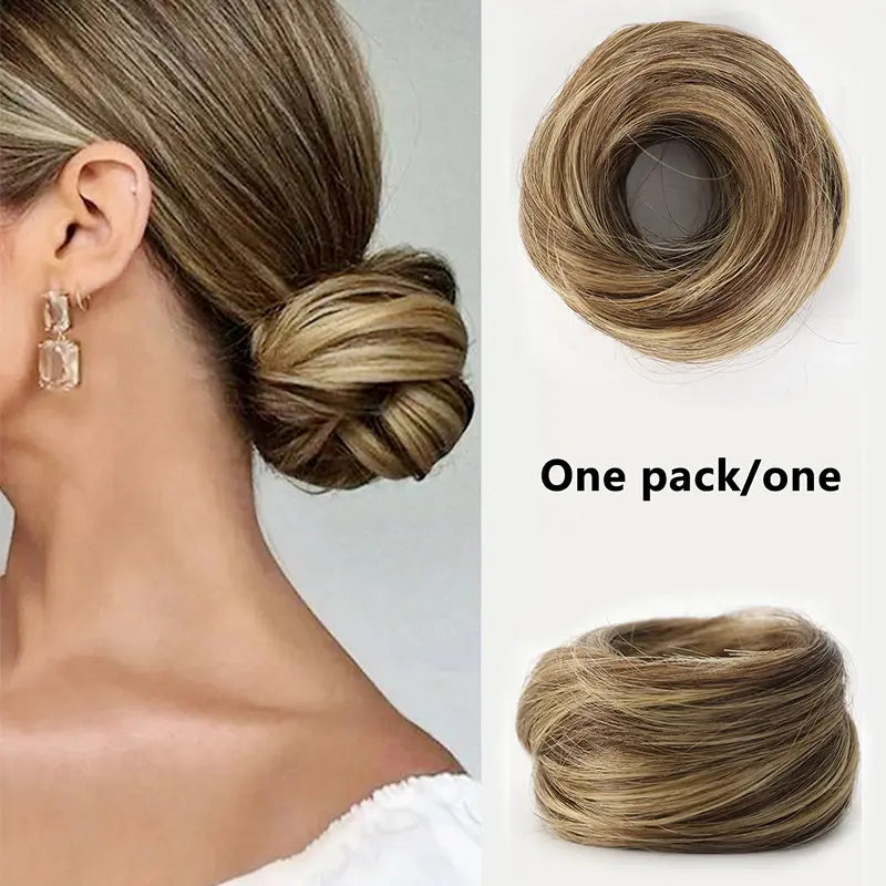 Curly Bun Synthetic Hair Piece for Instant Volume