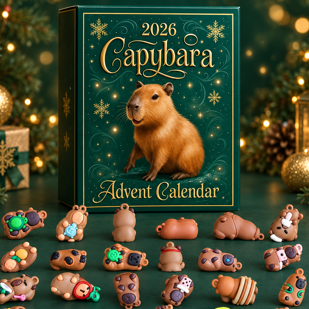 Cute and Fun Capybara Advent Calendar Holiday Gift