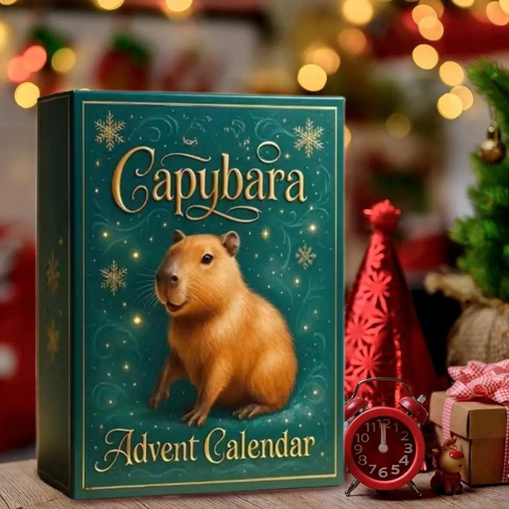 Cute and Fun Capybara Advent Calendar Holiday Gift