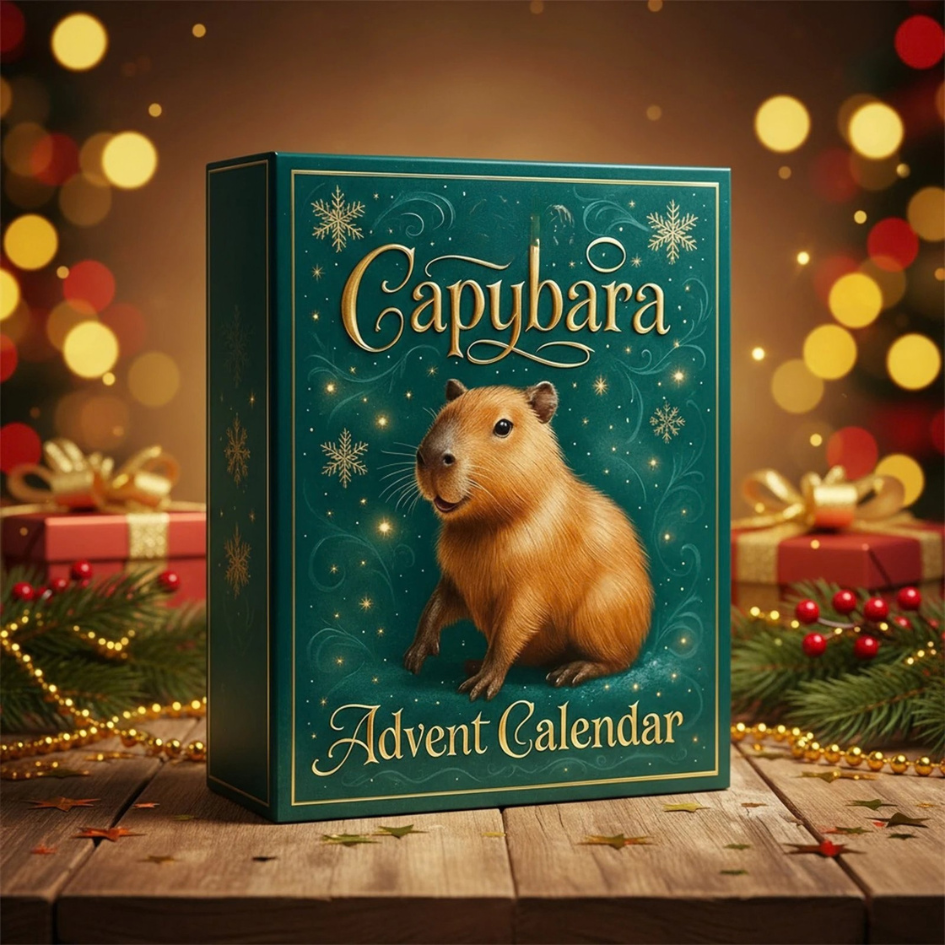 Cute and Fun Capybara Advent Calendar Holiday Gift