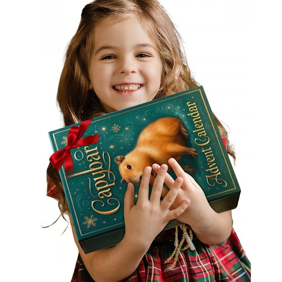 Cute and Fun Capybara Advent Calendar Holiday Gift