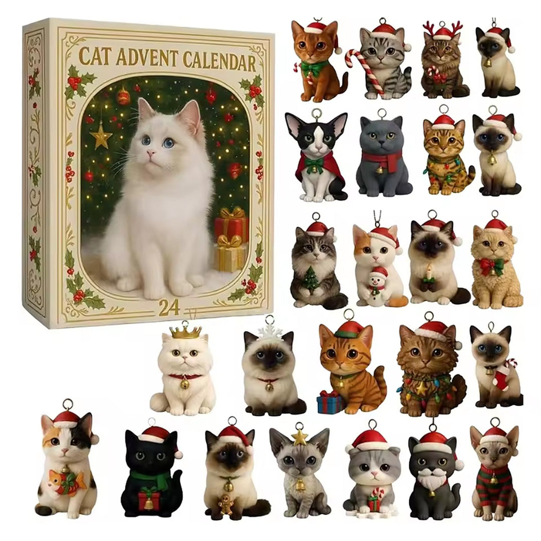 Dachshund Advent Calendar - 24 Christmas Hanging Ornaments to Count Down to Christmas