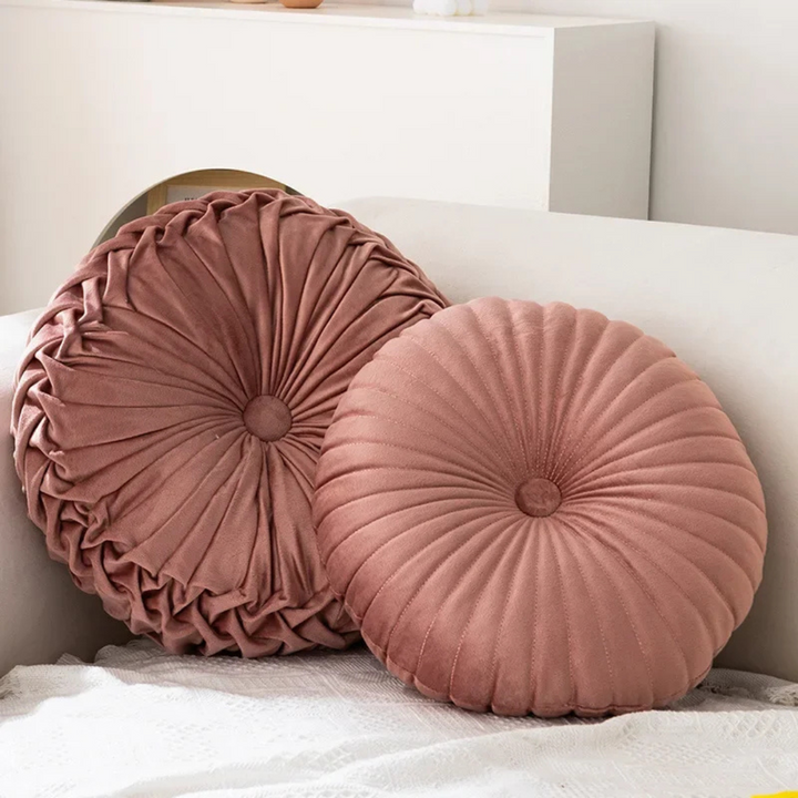 Decorative Cotton-Blend Cushion with Modern Design