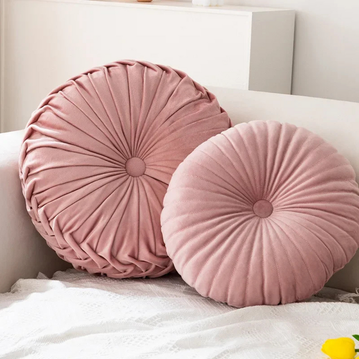 Decorative Cotton-Blend Cushion with Modern Design