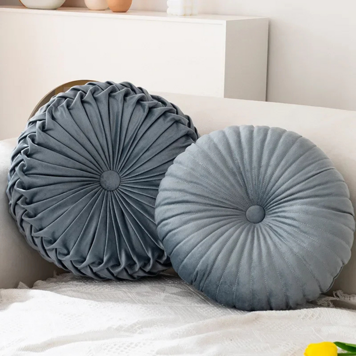 Decorative Cotton-Blend Cushion with Modern Design