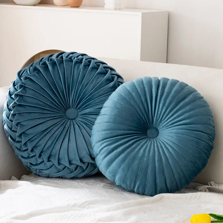 Decorative Cotton-Blend Cushion with Modern Design