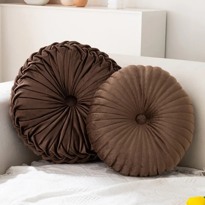 Decorative Cotton-Blend Cushion with Modern Design